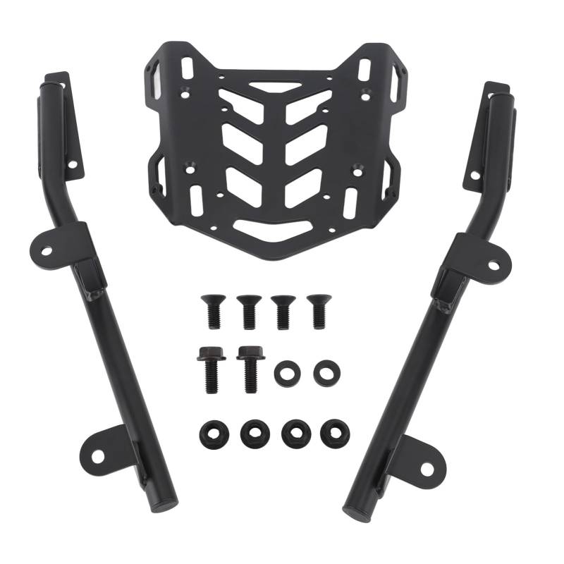 GRCFUMO 15PCS Motorradgepäck Rack, Motorrad -Heck -Gepäck -Speicherlager erweitertes Regal, Aluminium -Kofferraum -Top -Box -Träger -Halterungsplatten -Kit für Adv160 2023 Oben von Grcfumo