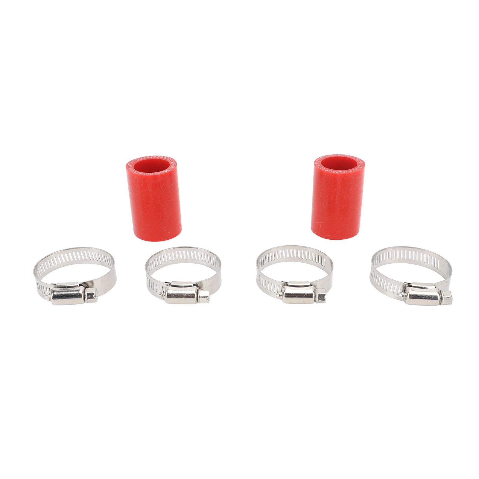 GRCFUMO 2PCS 1 Zoll hohe Temperaturrohrklemmeanschluss, schmale Bandschalldämpferklemme, stabil (Rot) von Grcfumo