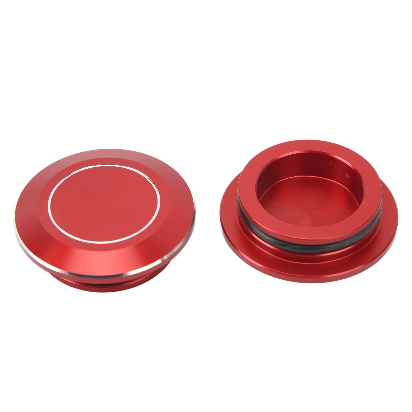 GRCFUMO 2PCS Motorradrahmen -Lochkappe, gute Versiegelungs -Motorradrahmen -Loch -Kappe, CNC Aluminium -Legierungs -Abdeckstecker für CMX1100 (Red) von Grcfumo