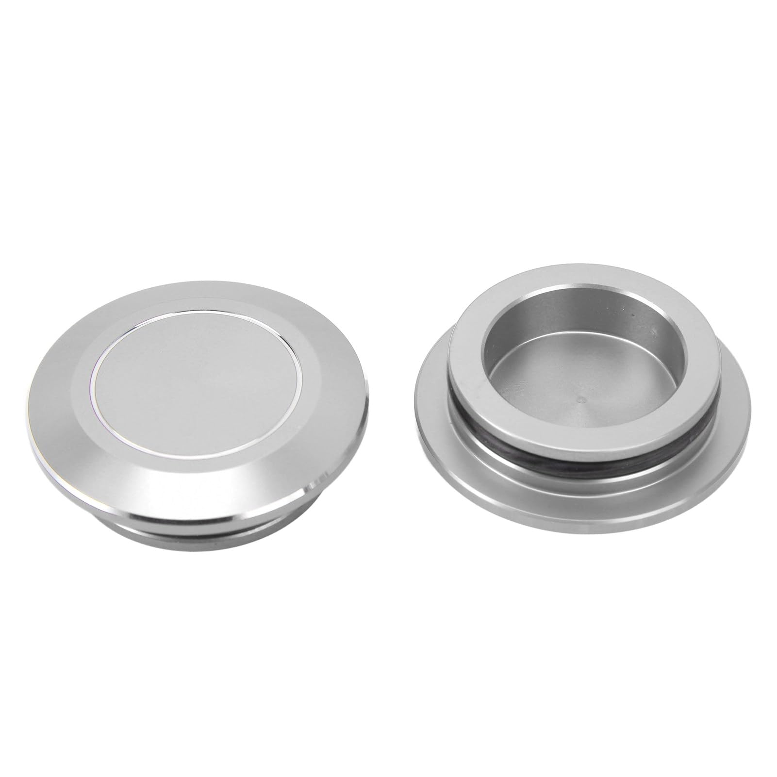 GRCFUMO 2PCS Motorradrahmen -Lochkappe, gute Versiegelungs -Motorradrahmen -Loch -Kappe, CNC Aluminium -Legierungs -Abdeckstecker für CMX1100 (Silver) von Grcfumo