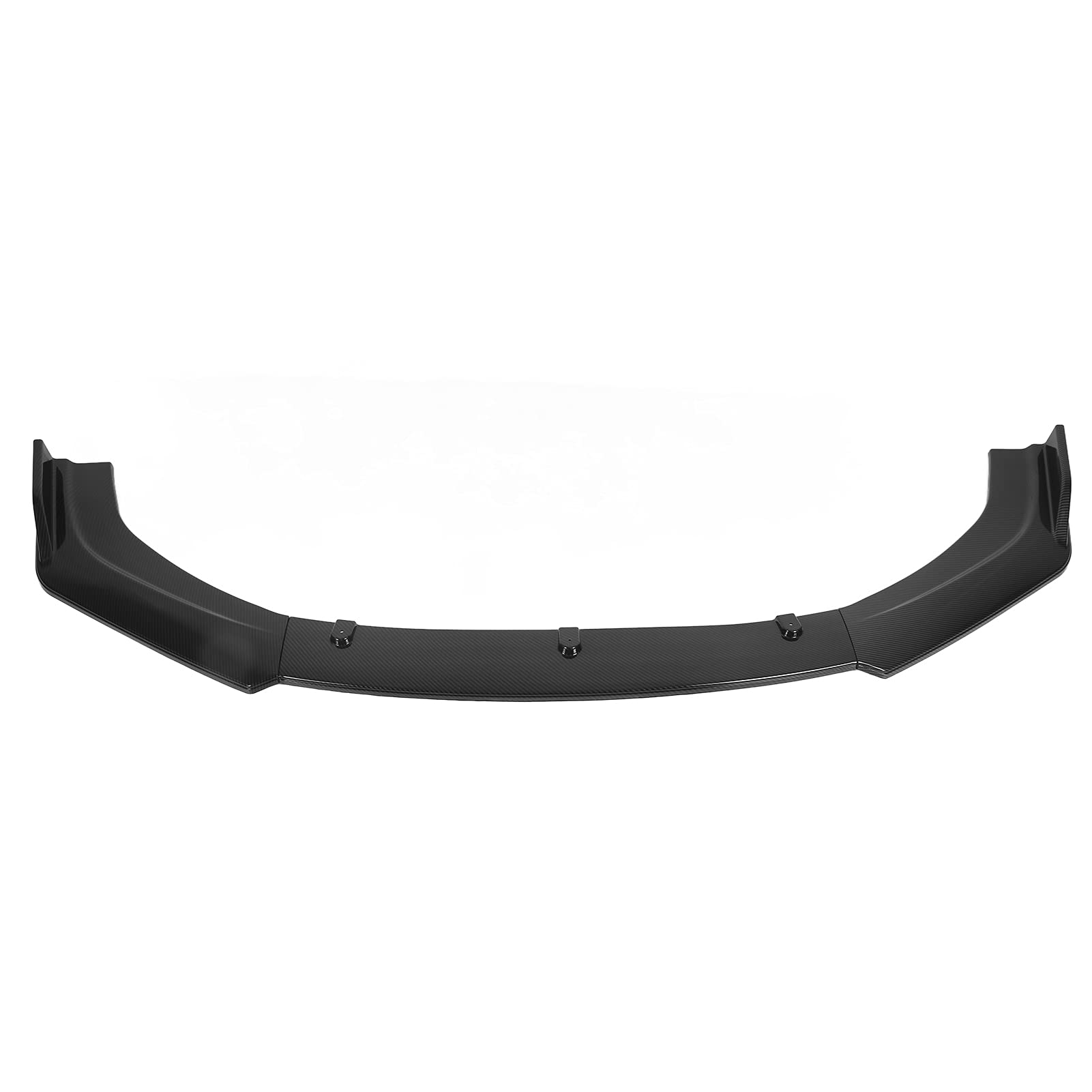 GRCFUMO 3PCS Frontlippenspoiler, universelle Stoßfänger -Splitterlippe, Stoßfängerschutz, Körperteile für Auto (Carbon Fiber Style) von Grcfumo