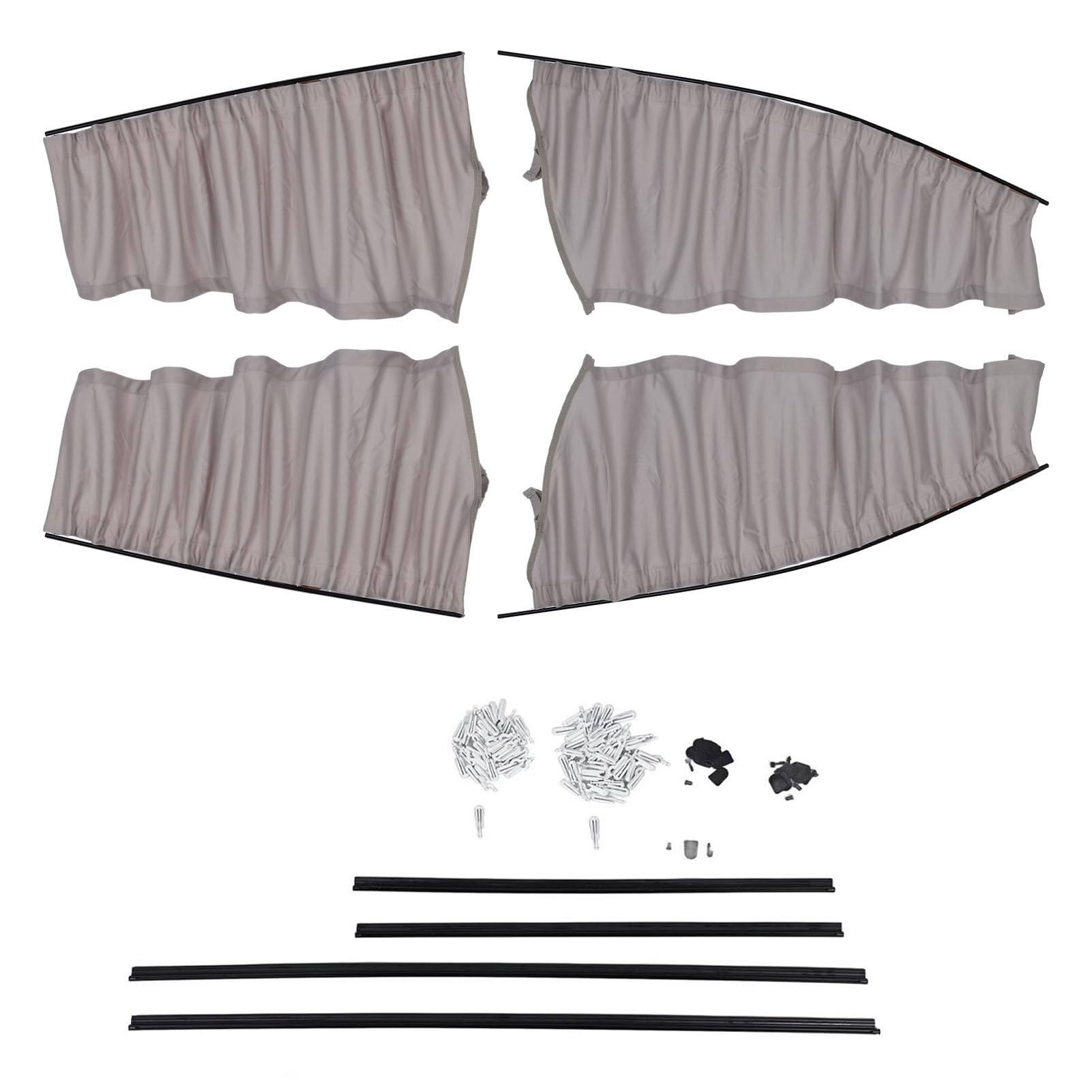 GRCFUMO 4 Stück Auto-Seitenfenster-Sonnenschutz, Auto-Seitenfenster-Sichtschutz, sonnenfester Innen-Sichtschutzvorhang für Y 2021 bis 2023 (Grau) von Grcfumo