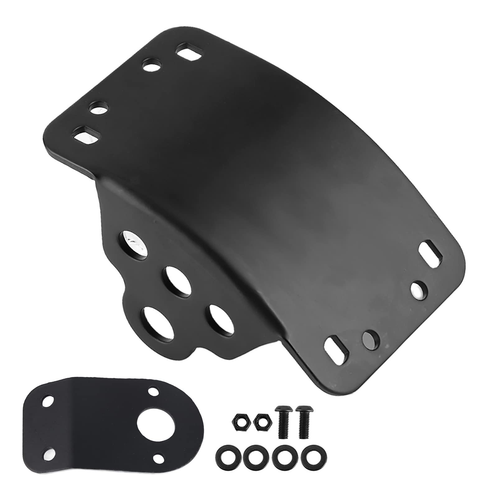 GRCFUMO Side Mount -Kennzeichenklasse, Licese Plate -Tag -Halterung, Stahl -Rücklicht -Bracket -Kit für Cruiser, Bobber, Chopper und Metric Bike von Grcfumo