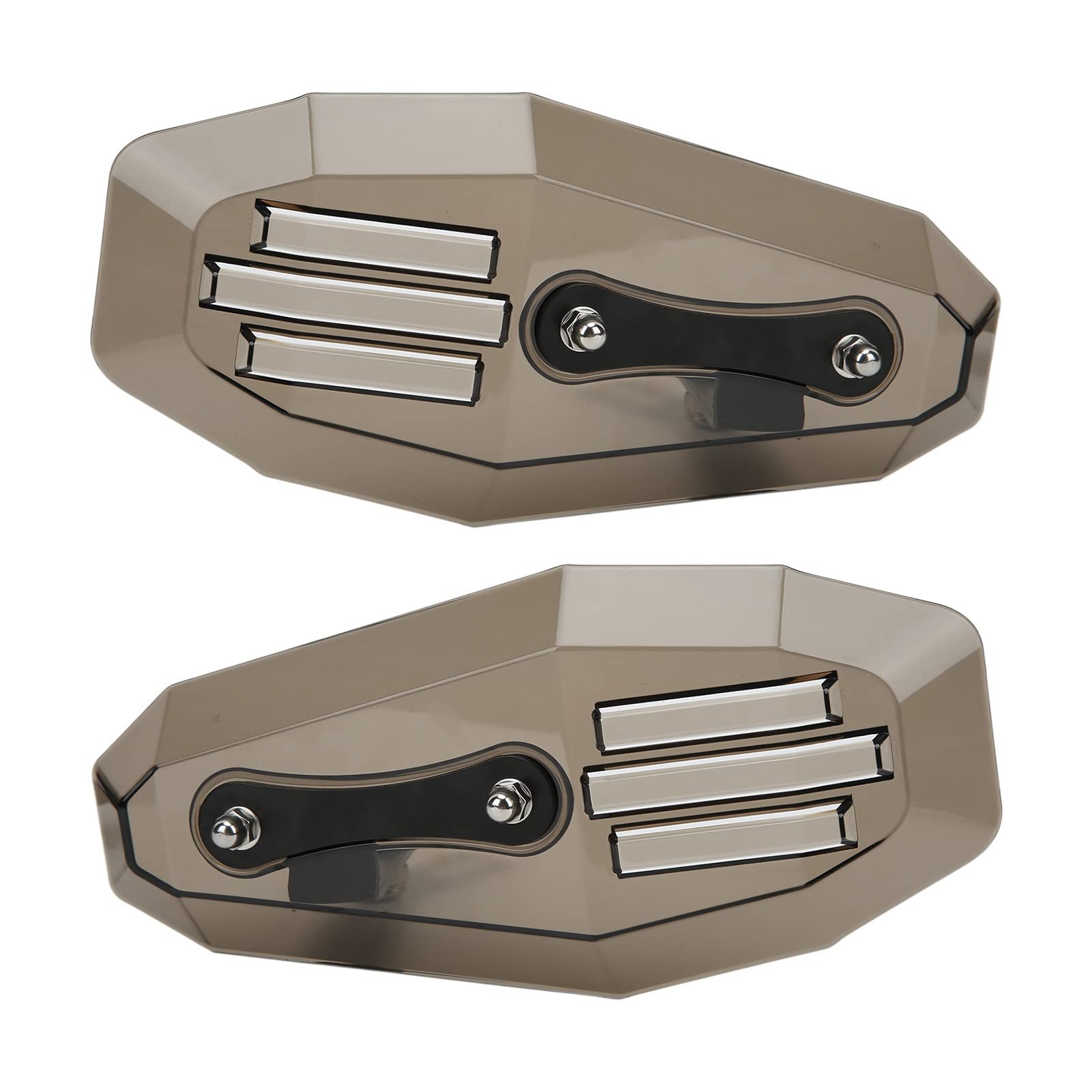 Grcfumo 2 Stück Motorrad-Handschutz, Motorrad-Handschutz, universelles Polycarbonat-Motorradzubehör für viele Motorräder (Geräuchert) von Grcfumo