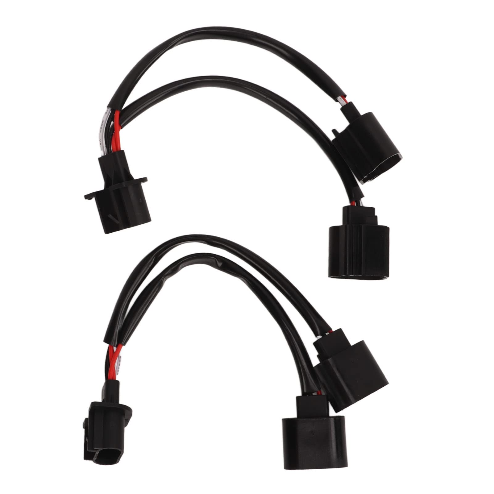 Grcfumo 2 Stück Scheinwerfer-Splitter-Kabelbaum, Buchse Stecker auf Buchse Adapter-Kabelbaum, PVC-Nylon-Kabelbaum-Stecker-Ersatz für LKW-Pickup-LED-Kabel von Grcfumo