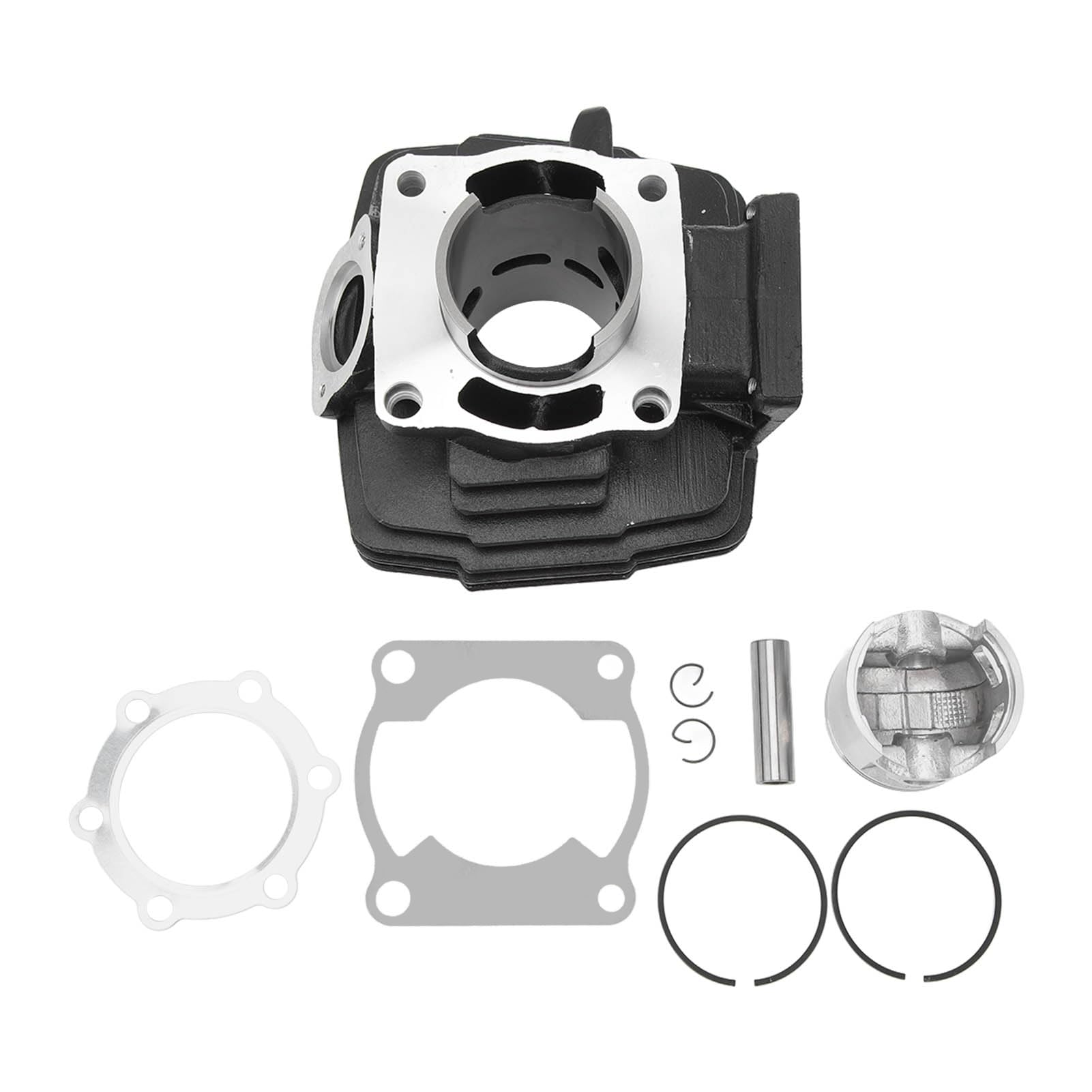 Grcfumo 66-mm-Zylinder-Oberende-Umbausatz, Zylinder-Kolbenring-Oberende-Umbausatz, Zylinderkopf-Basisdichtungen aus Aluminiumlegierung für DT175 MX175 DT175F DT175G DT175H von Grcfumo