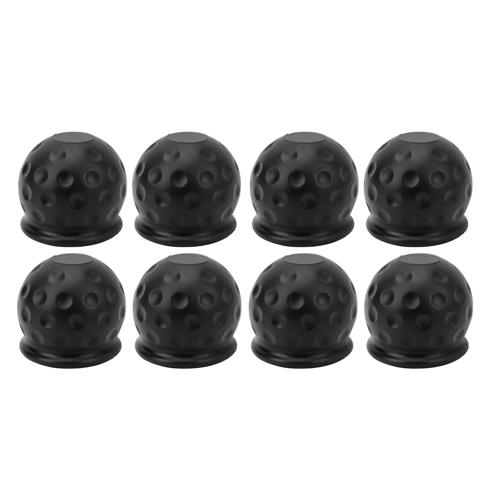 Grcfumo 8 Stück LKW-Anhängerkupplungs-Kugelabdeckung, 50 mm Anhängerkupplungs-Kugelkappe, Anhängerkupplungs-Kugelabdeckung für Wohnmobil, Wohnwagen, Boot, LKW (Black) von Grcfumo