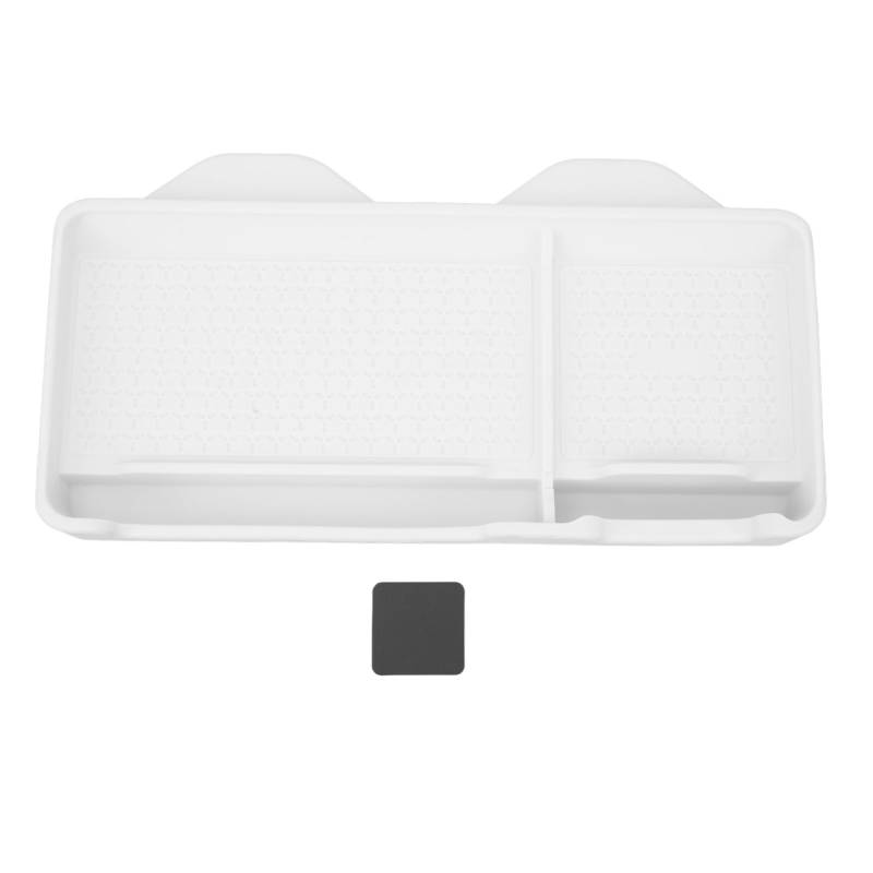 Grcfumo Auto-Armaturenbrett-Aufbewahrungskoffer, Klemm-Auto-Armaturenbrett-Aufbewahrungsbox, große Kapazität, Auto-Armaturenbrett-Ablage für Auto-Innenraum-Organizer (White) von Grcfumo