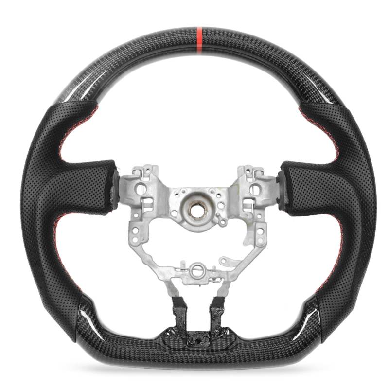 Grcfumo Carbonfaser-Lenkrad, Carbonfaser-Racing-Schnellspanner-Lenkrad, Racing-Lenkrad aus perforiertem Leder für BRZ ZC6 2013 bis 2016 von Grcfumo