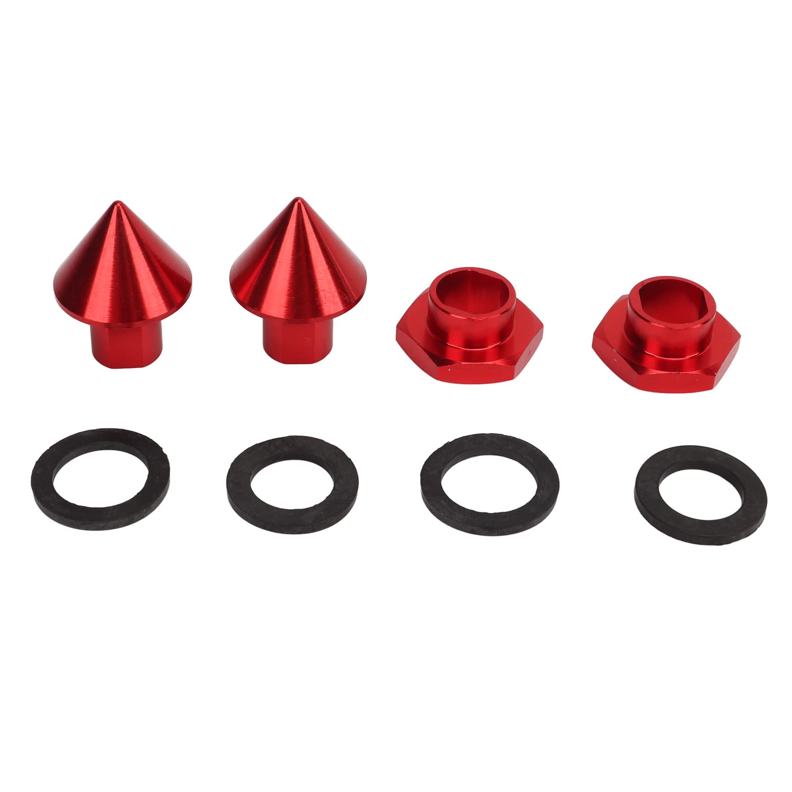 Grcfumo Heckscheiben-Glasstreben-Hardware-Reparatursatz, Windschutzscheiben-Glasstreben-Reparatur aus Aluminiumlegierung, Windschutzscheiben-Glasstreben-Hardware für Schrägheck (Red) von Grcfumo