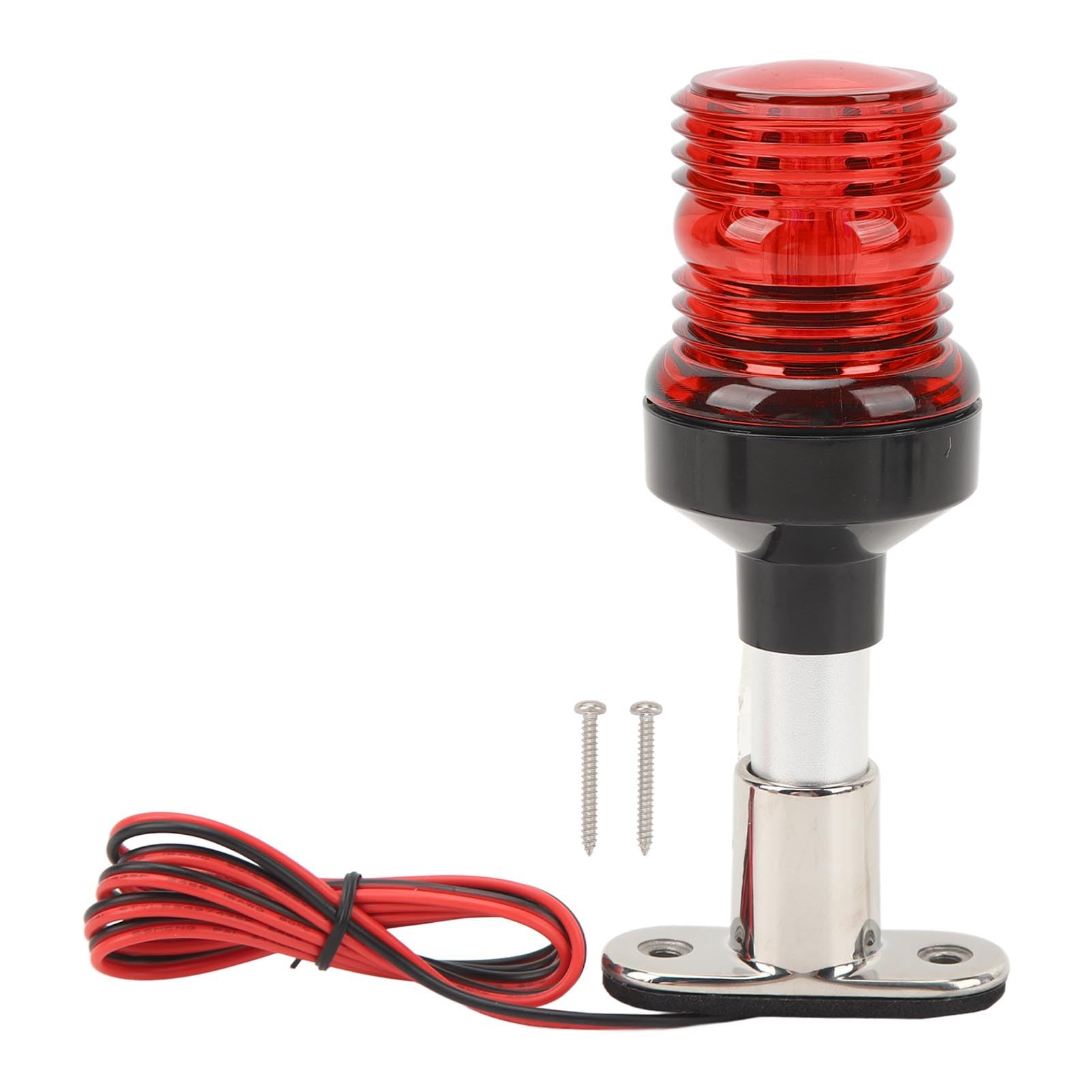 Grcfumo Marine LED-Navigationsankerlicht, Edelstahl-Bootsankerlicht, stabiles Bootshecklicht für Fischerboote und Yachten (Red) von Grcfumo