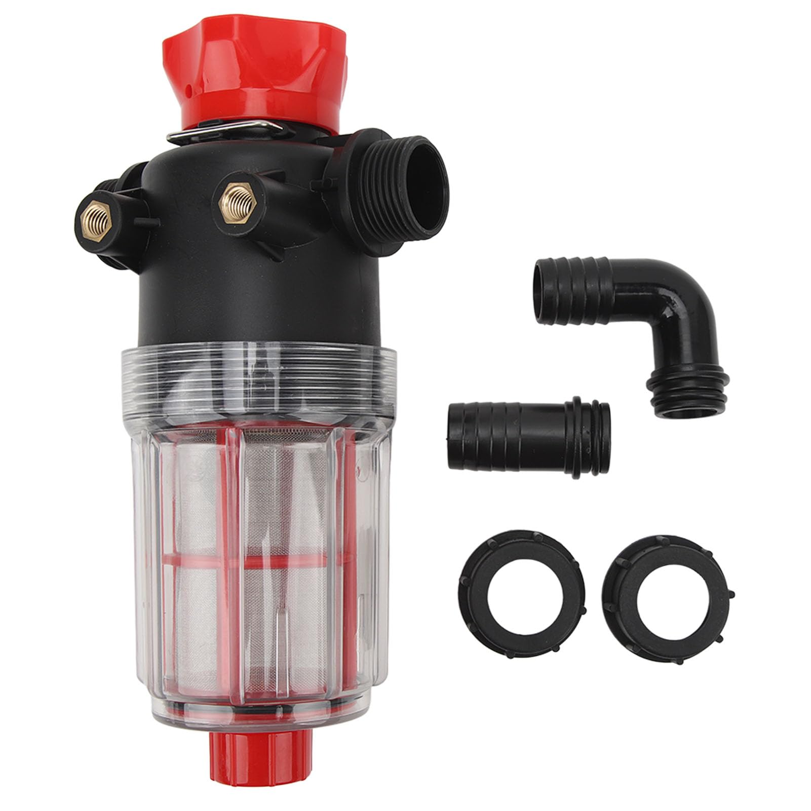 Grcfumo Wasserpumpenfilter, Wasserpumpensieb, RV-Pumpensieb, Pipeline-Filter mit hohem Durchfluss, Gartenschlauch-Sedimentfilter mit 60 Mesh für den Garten (25-mm-Schnittstelle (G1-Rohr)) von Grcfumo