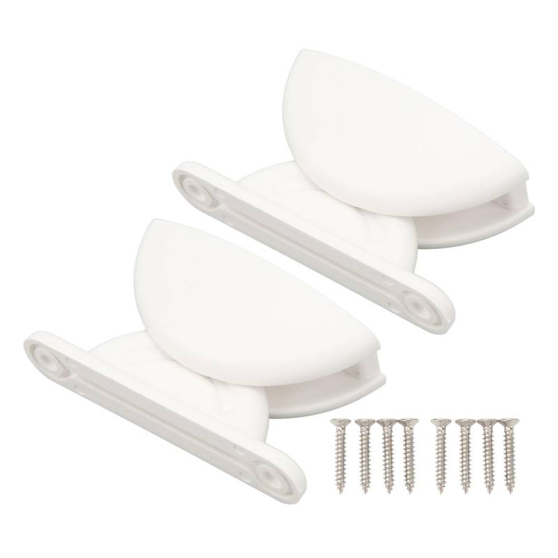 Grcfumo Wohnmobil-Türhalter-Set, Nylon-Wohnmobil-Außentürhalter, bogenförmiger Türstopper-Halterungshalter für Wohnmobile, Anhänger und Wohnmobile (White) von Grcfumo