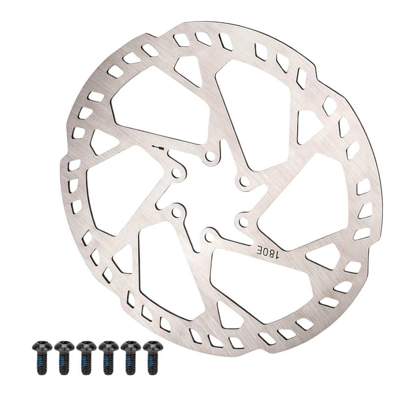 Greabuy Edelstahl Fahrräder Scheibenbremse Rotor mit Schrauben 140/160/180/203/220 mm Fahrradbremsen Rotor von Greabuy