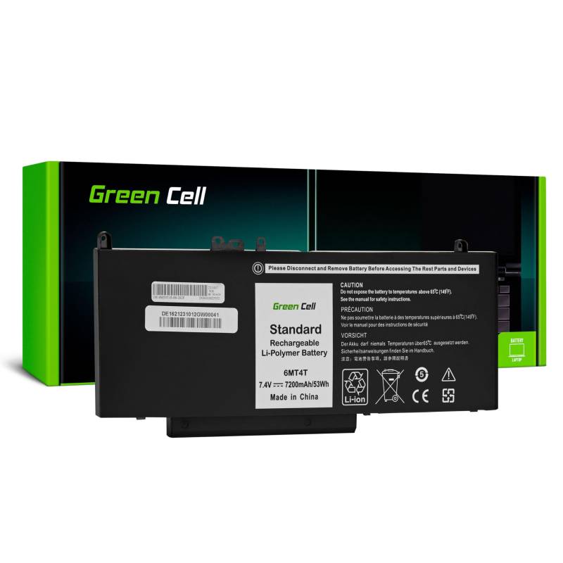 Green Cell 07V69Y 6MT4T 7V69Y Akku für Dell Latitude E5270 E5470 E5570 Laptop (7200mAh 7.4V Schwarz) von Green Cell