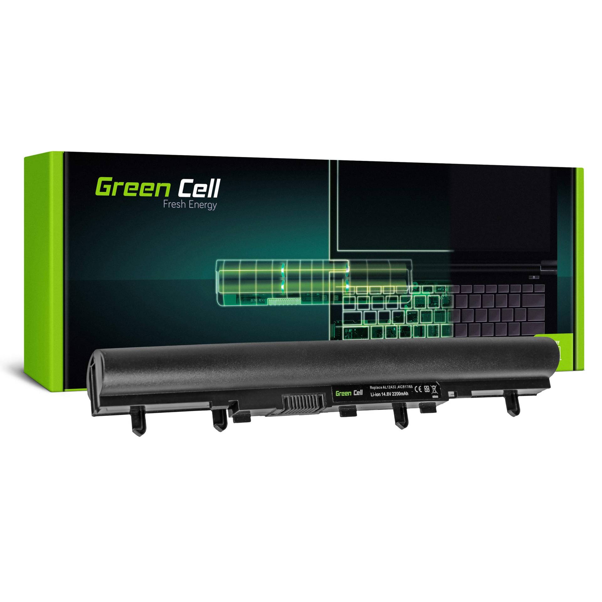 Green Cell AL12A32 AL12A72 Laptop Akku für Acer Aspire E1-570 E1-570G E1-572 E1-572G V5-571 E1-510 E1-510P E1-522 E1-530 E1-530G E1-532 V5-431 V5-531 V5-551 V5-551G V5-561 V5-561G V5-571G von Green Cell