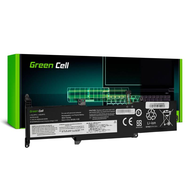 Green Cell L19C3PF7 L19D3PF5 L19L3PF5 Akku für Lenovo IdeaPad 3-14ADA05 3-14IIL05 3-14IML05 3-15ADA05 3-15IIL05 Laptop (4650mAh 11.55V Schwarz) von Green Cell