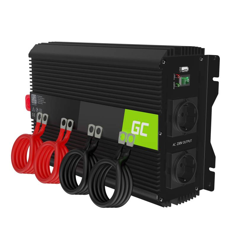 Green Cell PRO 3000W/6000W 12V auf 230V Volt kfz Spannungswandler Wechselrichter Power Solar Inverter DC AC Umwandler Stromwandler Fahrzeuge Wohnwagen Auto Modifizierte Sinus Sine Wave von Green Cell