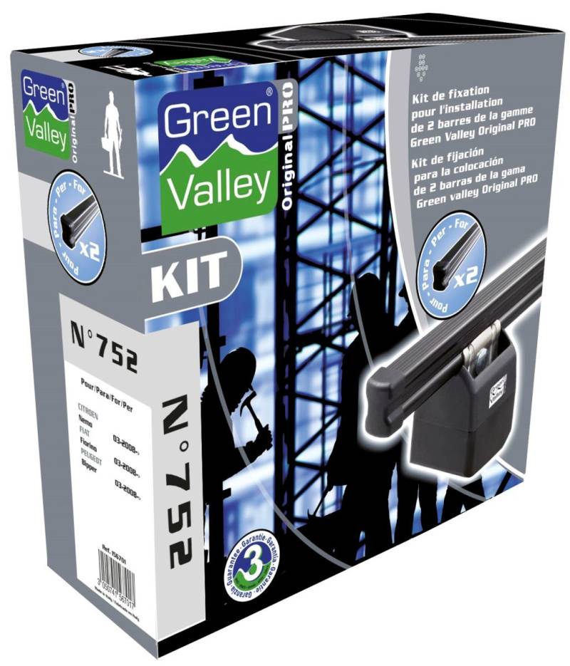 Green Valley Befestigungsset für Dachträger ORIGINAL Pro N705 – 3 Türer von Green Valley