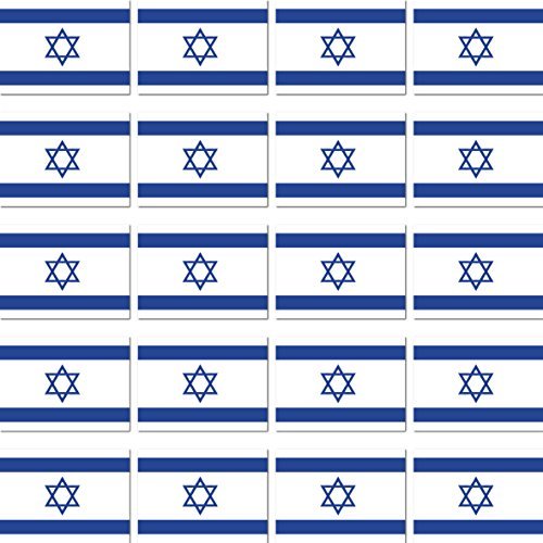 20 Stück 2cm Fahne Länder Flagge Israel RC Modellbau Mini Aufkleber Sticker Modellbauaufkleber von GreenIT