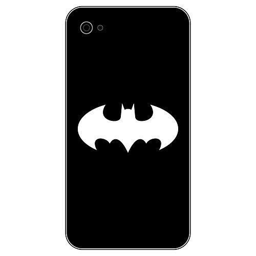 GreenIT 4 Stück 5cm Batman Handy Smartphone Auto Aufkleber Tattoo die Cut Decals Deko Folie (weiß) von GreenIT