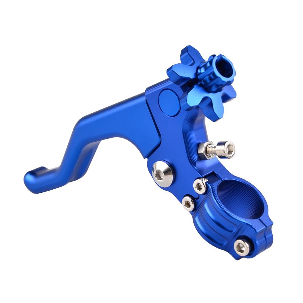 Short Stunt Clutch Lever for Yamaha YZ125 YZ250 YZ250F YZ250X YZ125X YZ450F WR 250F 450F 250R 250X MT FZ 09 07 R1 R6 R25 R3 FZ (Color : Blue) von Greendhat