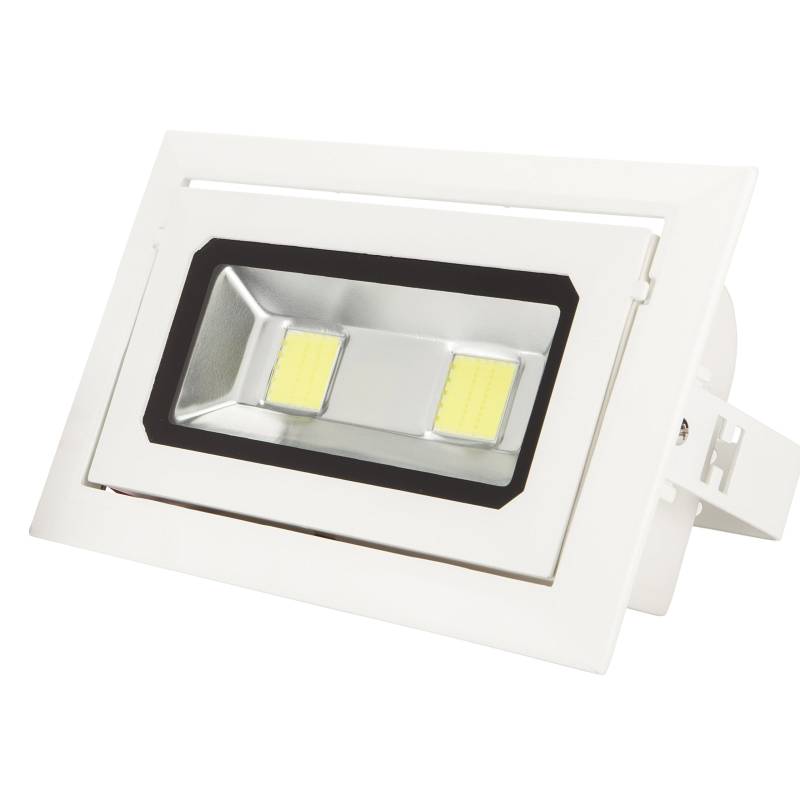 LED-Downlight-Spotlight 40W 3.600Lm 6000ºK Rechteckig neigbar 40.000H [WR-RECTBAS-40W-CW] | Greenice von Greenice