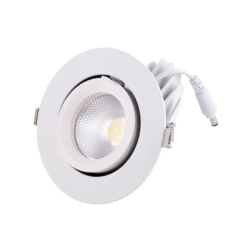 LED-Downlight-Strahler 20W 3000Lm 4000ºK Rund verstellbar 40.000H [HO-COB-C-OR-20W-W] | Greenice von Greenice