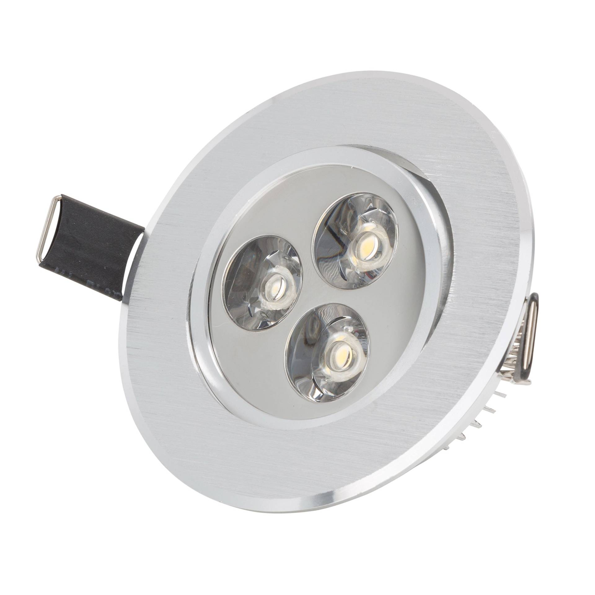 LED-Downlight-Strahler 3W 300Lm 6000ºK Rund 40.000H [HO-LEDDOWN-3W-CW] | Greenice von Greenice