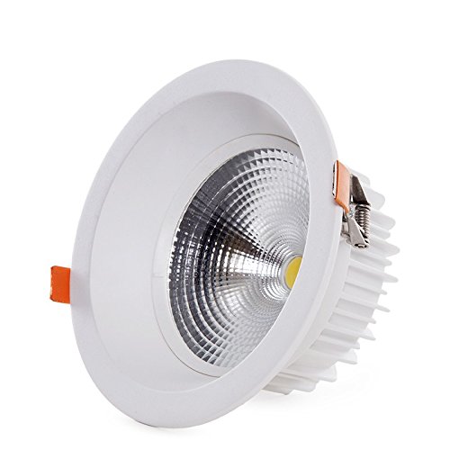 LED-Rundstrahler, 15 W, 1404 lm, 3000 °K, blendfrei, UGR19, 40.000 Std. [HO-DL-AD-COB-15W-WW] | Greenice von Greenice