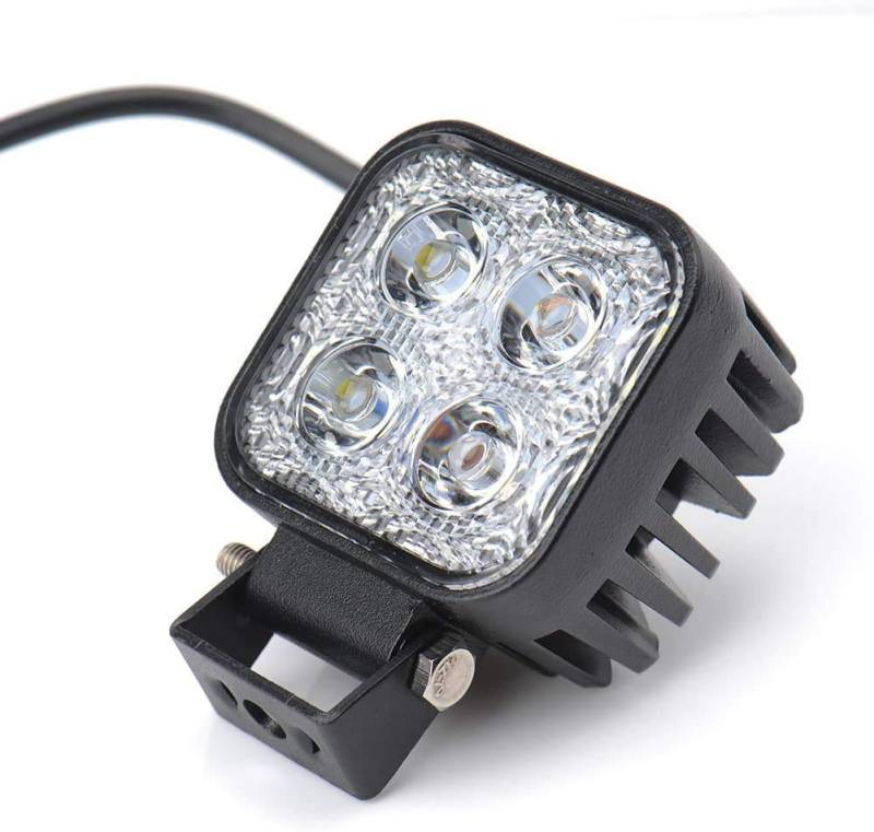 12W Led Arbeitsscheinwerfer Offroad Lampe Flood Scheinwerfer LED Arbeitslicht 12V 24V Zusatzscheinwerfer Rückfahrscheinwerfer für Traktor Bagger SUV - 60 Grad Wasserdicht IP67 1120LM von Greenmigo