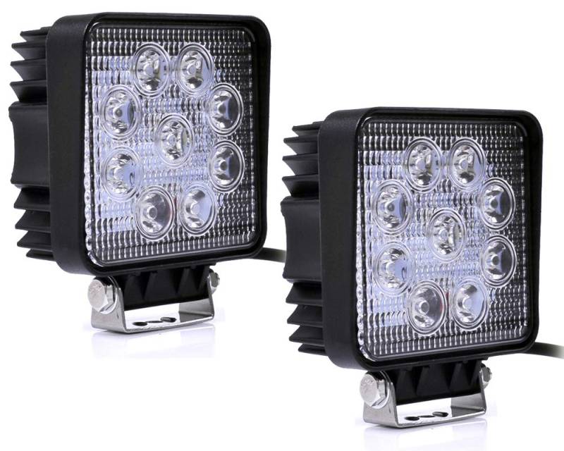 2X 27W LED Scheinwerfer Rückfahrscheinwerfer LED Lampe 12V 24V Flutlicht Reflektor Scheinwerfer Arbeitslicht SUV, UTV, ATV Arbeitsscheinwerfer Zusatzscheinwerfer von Greenmigo