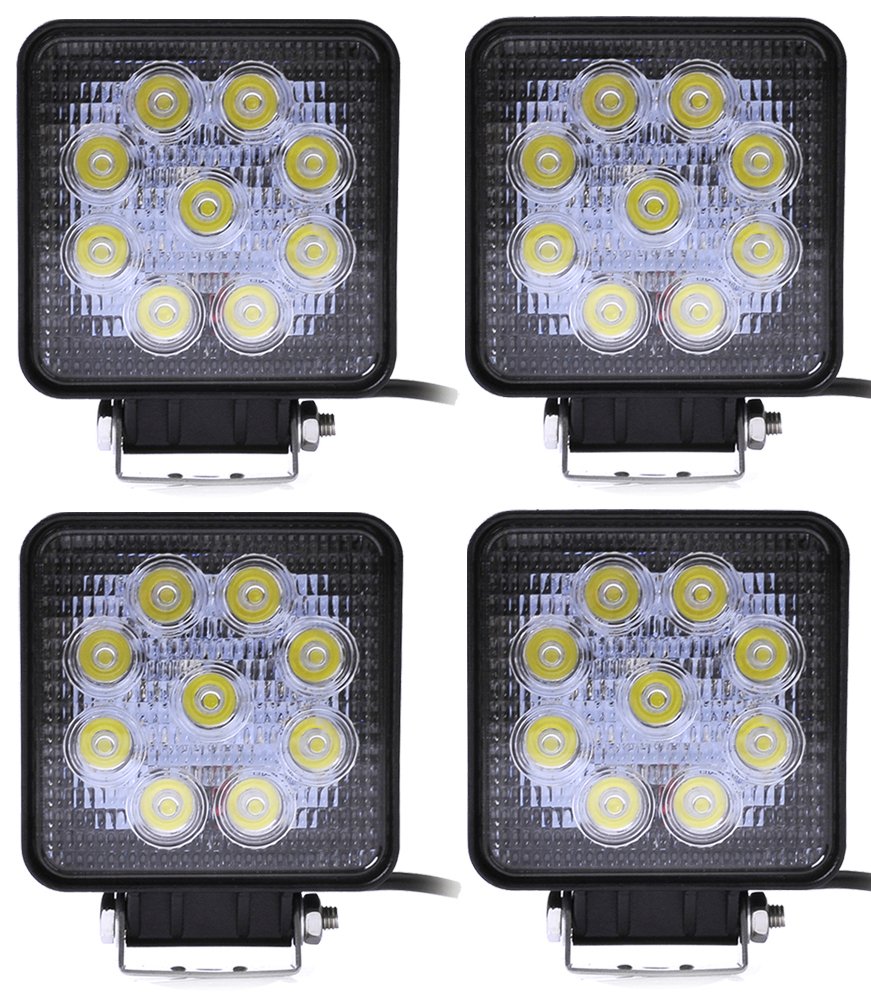 ALPHA DIMA 4X 27W LED Scheinwerfer Flutlicht Rückfahrscheinwerfer IP67 Wasserdicht Arbeitsscheinwerfer 12V 24V von Greenmigo