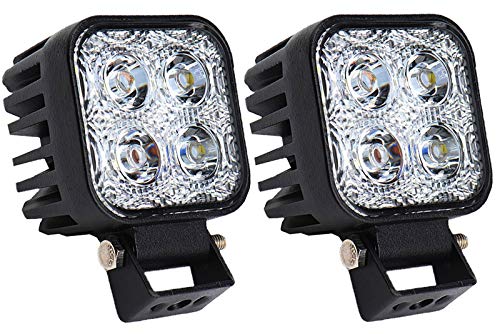 Greenmigo 2 Stück 12W LED Arbeitsscheinwerfer LED Zusatzscheinwerfer LED Scheinwerfer 12V Auto Scheinwerfer Offroad Flutlicht Wasserdicht IP67 Arbeitslicht von Greenmigo