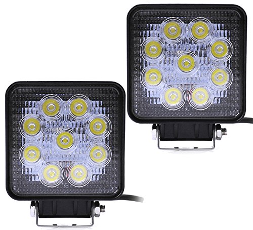 Greenmigo 2x 27W 9 LED 12V 10-30V Arbeitsscheinwerfer Offroad Werkstattlampe Scheinwerfer von Greenmigo