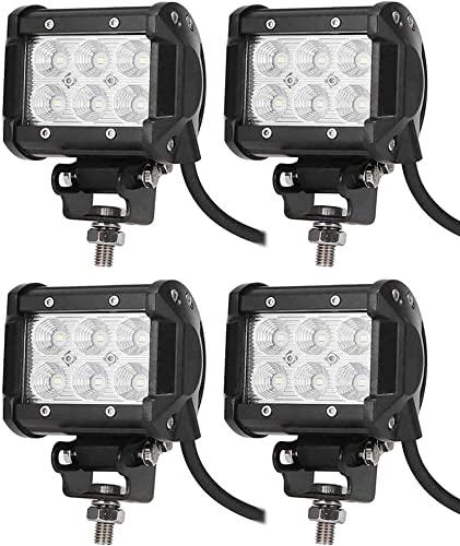 Alpha DIMA 4X 18W LED 1800LM 6000K 12V 24V Arbeitslicht Offroad Flutlicht Reflektor Scheinwerfer IP67 Arbeitsscheinwerfer von Greenmigo