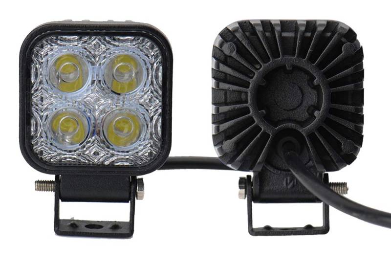 Leetop 2X 12W LED Scheinwerfer Flutlicht Rückfahrscheinwerfer IP67 Wasserdicht Arbeitsscheinwerfer 12V 24V von Greenmigo