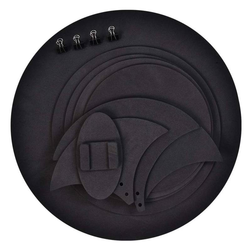 10 Stück 5mm Schwarz Drum Mute Pads, Schalldicht für Trommeln und Becken, aus elastischem Schaumstoff, perfekter Schalldämpfer für Drummer von Greensen