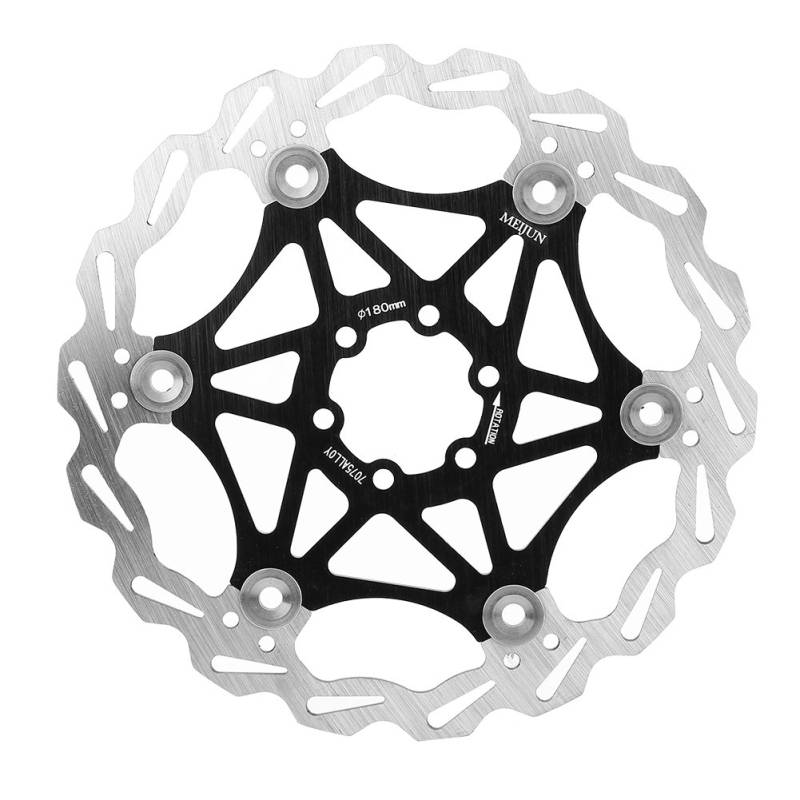 Bunte Bremsbeläge, 160/180/203 Mm Edelstahl-Fahrradscheibe für Mountainbike-Radfahren mit Schwimmender Bremse, Fahrradzubehör für Großartige Nasse und Trockene Eigenschaften von Greensen