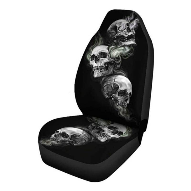 Greensen Halloween-Skelett-Autositzbezug, Wasserdicht, Atmungsaktiv, Schutz für Auto, LKW, SUV, Van, für Halloween-Themenpartys (Black #23) von Greensen