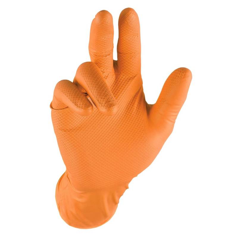 Grippaz qgr-o-l Arbeitshandschuhe, Orange, L, Stück von 50 von Grippaz