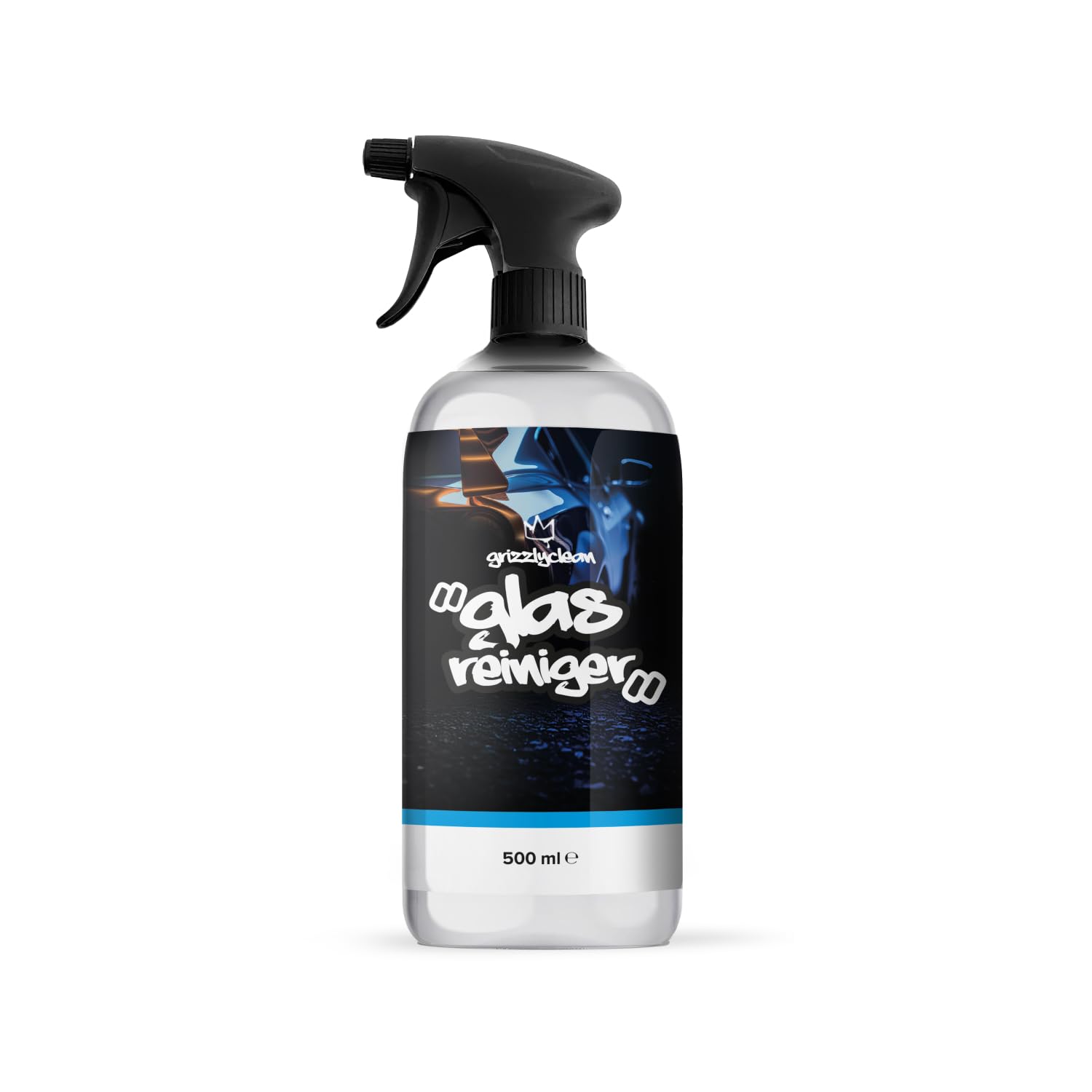 Grizzly Clean Scheibenreiniger Auto - Premium Windschutzscheiben Reiniger für klare Sicht - Autoscheiben Innenreiniger entfernt Fett, Nikotin & Insektenreste - Streifenfreier Glasreiniger (500ml) von GrizzlyClean