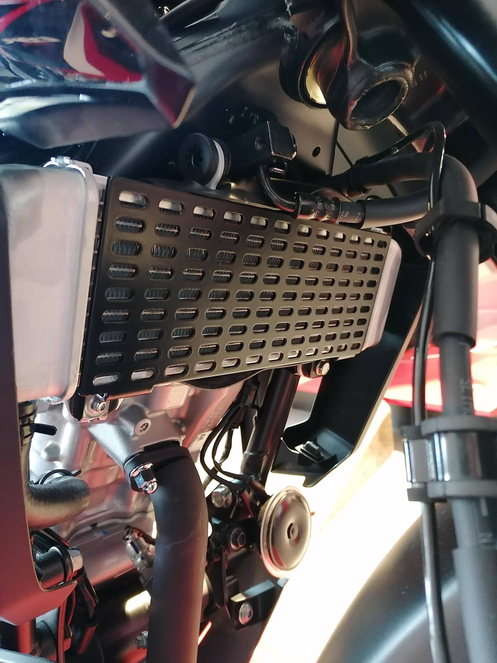 Kühlerschutz Honda CB 125 R 2018-2023 Wasserkühler Nakedbike Naked cb125r Neon Honda Lammelenschutz Schutz Steinschlagschutz von GroFaTec