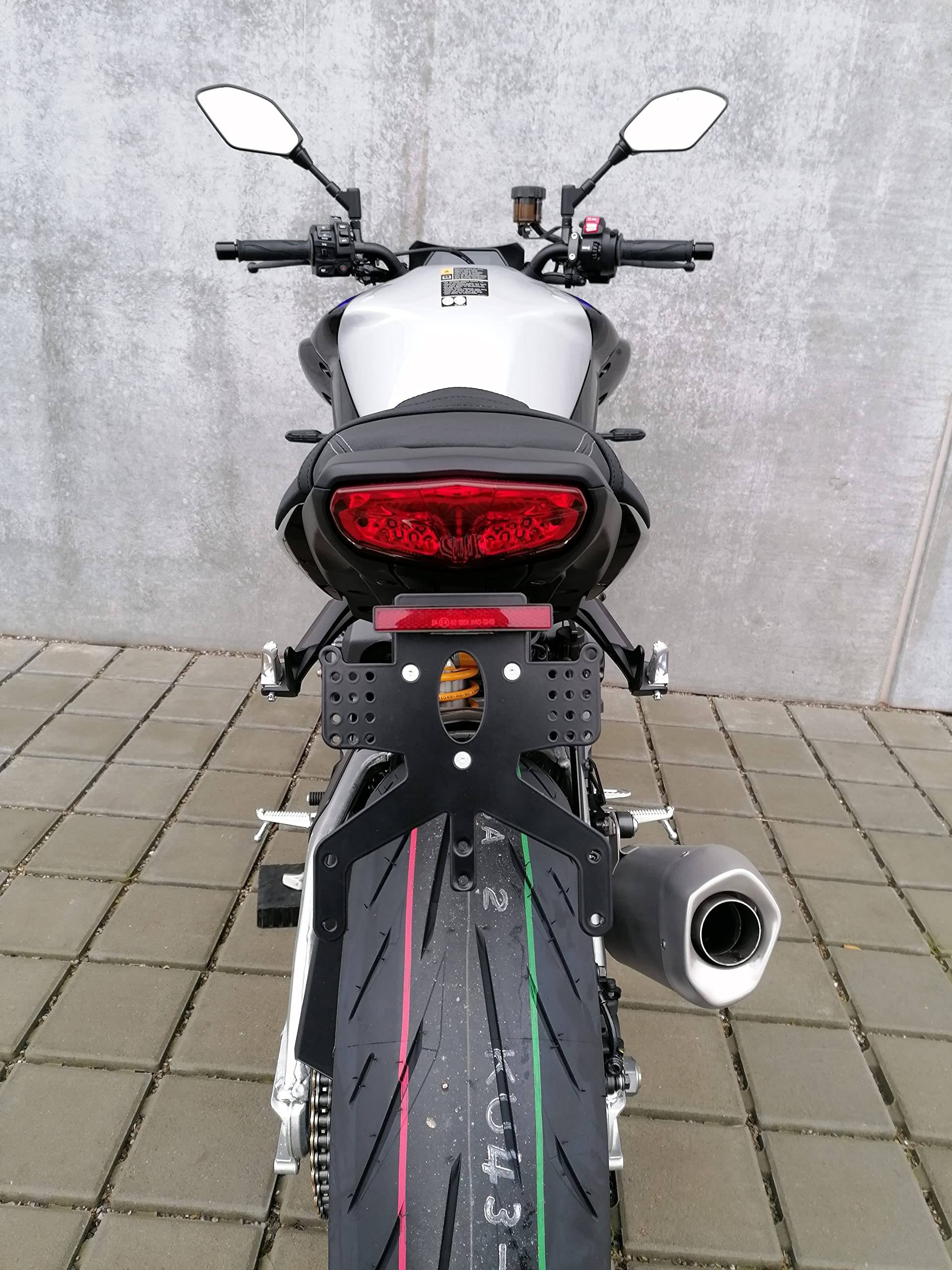 kurzer Kennzeichenhalter REVO Short für Yamaha MT-10 / SP Bj 2022-2023 Kennzeichenträger GroFaTec mt10 Nummernschild Träger Halter kurzes Heck Heckumbau Porta Targa von GroFaTec