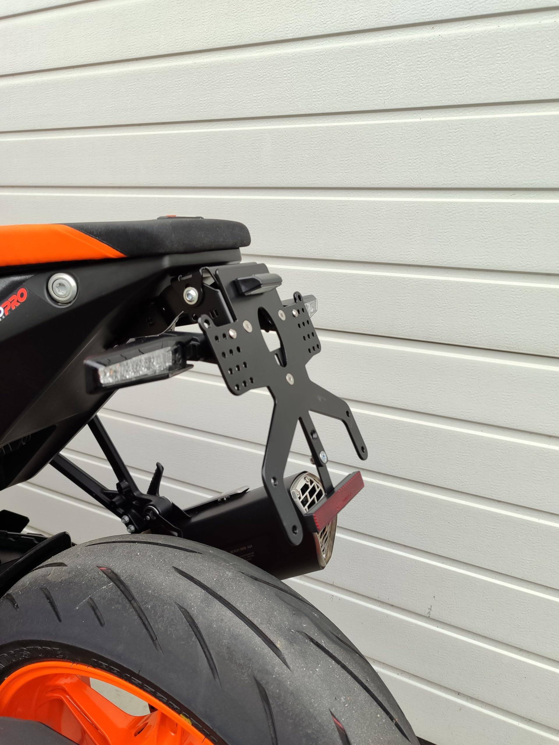 kurzer Kennzeichenhalter für KTM 990 Duke REVO Kennzeichenträger Duke R EVO Heckumbau SDR Tail Tidy superduke 990duke MiniBeast kurzes Heck von GroFaTec