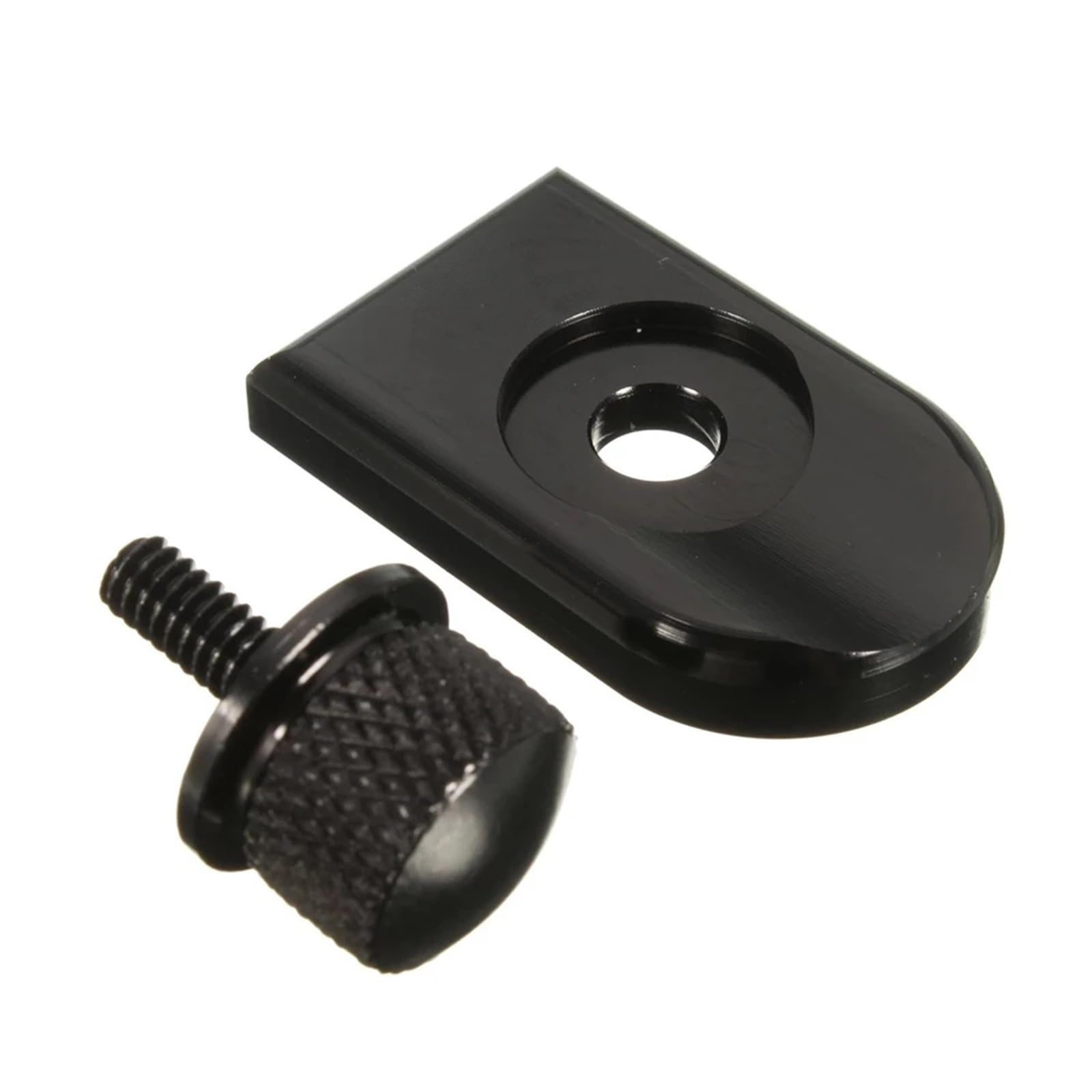 Gshy [Replacement] 1/4-20 Motorrad-Sitzbolzenlasche, Schraubbefestigungsknopfabdeckung for Sportster-Motorräder mit 1/4-20-Gewinde (Black) von Gshy