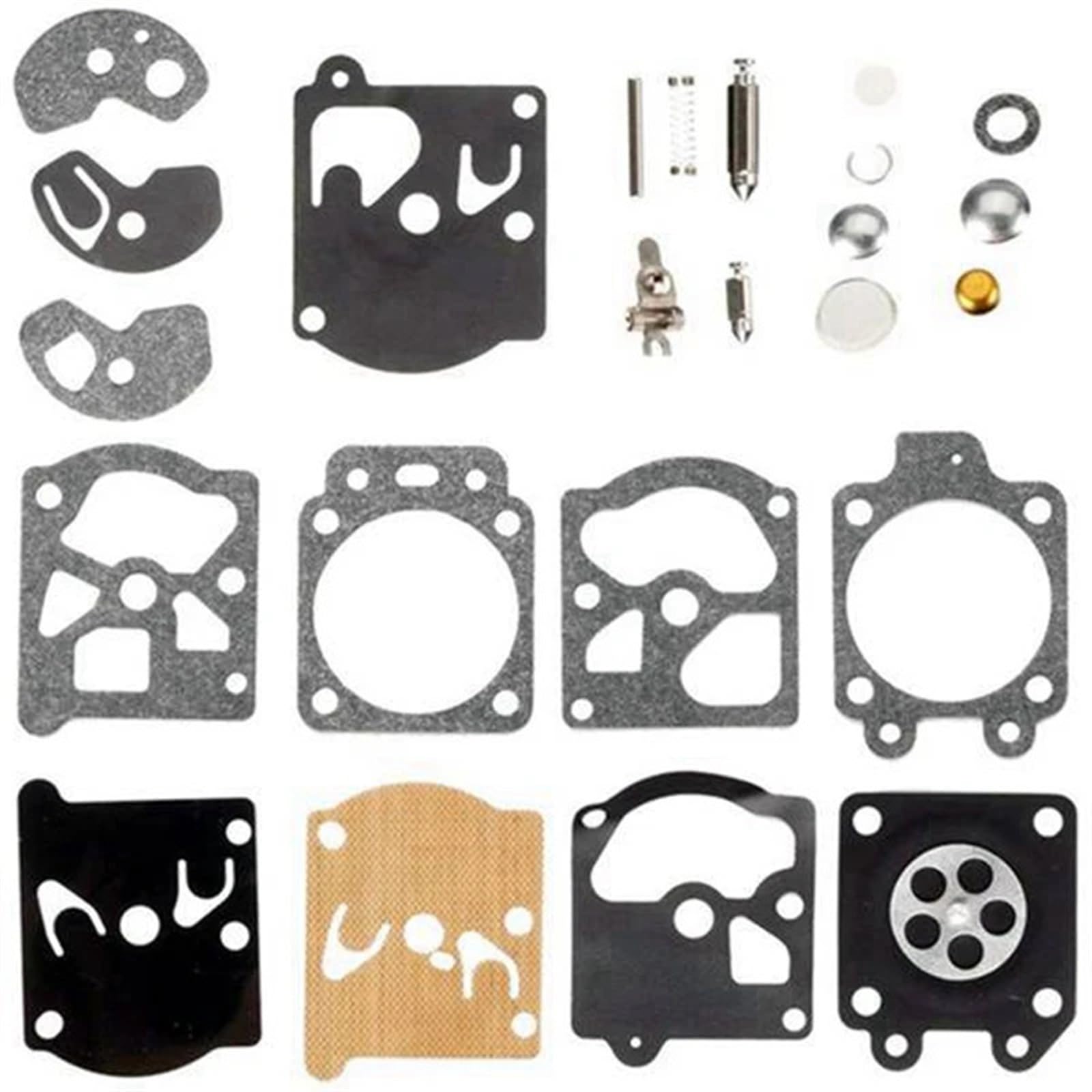 Gshy [Replacement] 10 Sets Vergaser Carb Reparatur Kit Dichtung Membran for Walbro for WA for WT Serie for K10-WAT for RH von Gshy