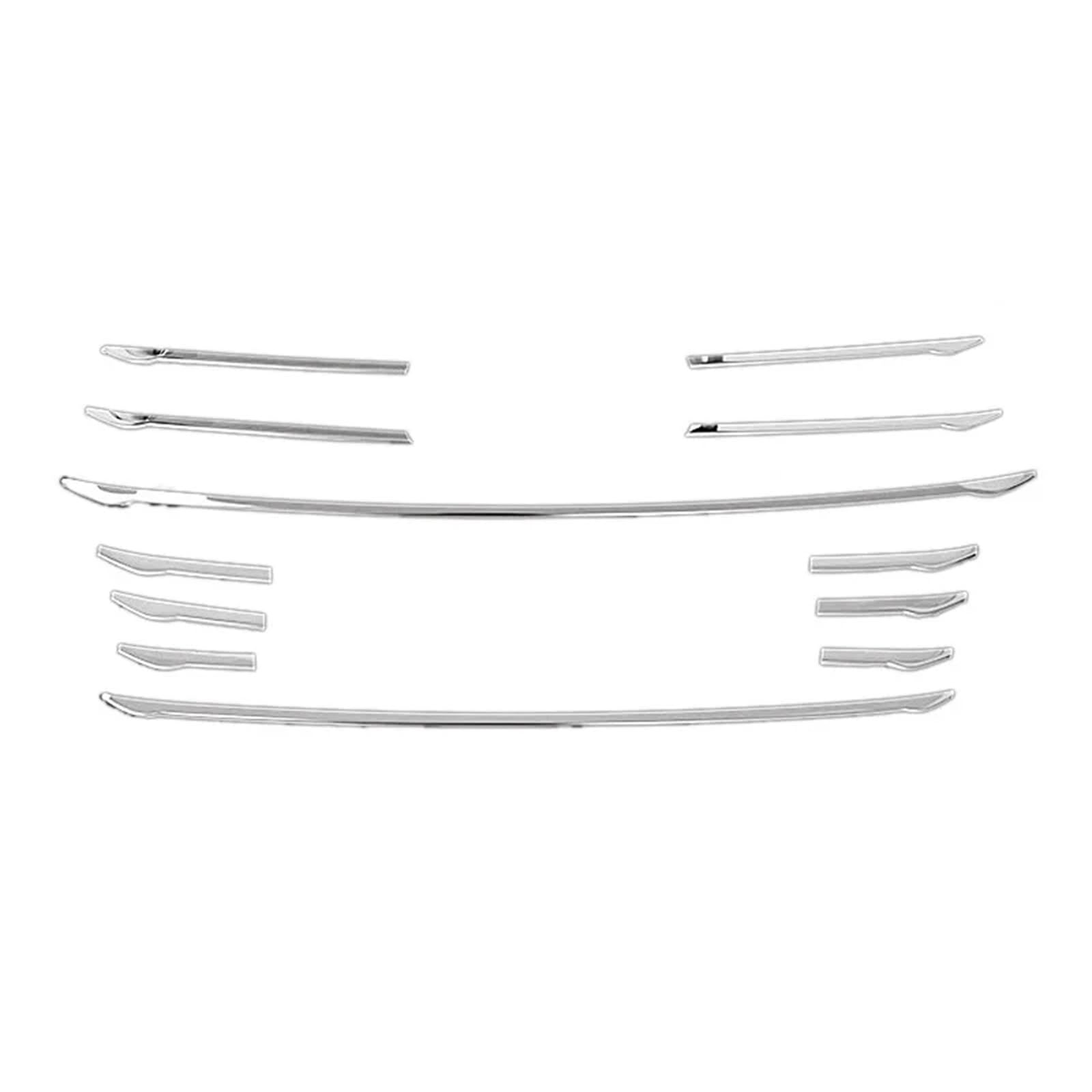 Gshy [Replacement] 12 Stück Auto Frontstoßstange Kühlergrill Zierleisten for Audi A4 B8 2013-2015 von Gshy