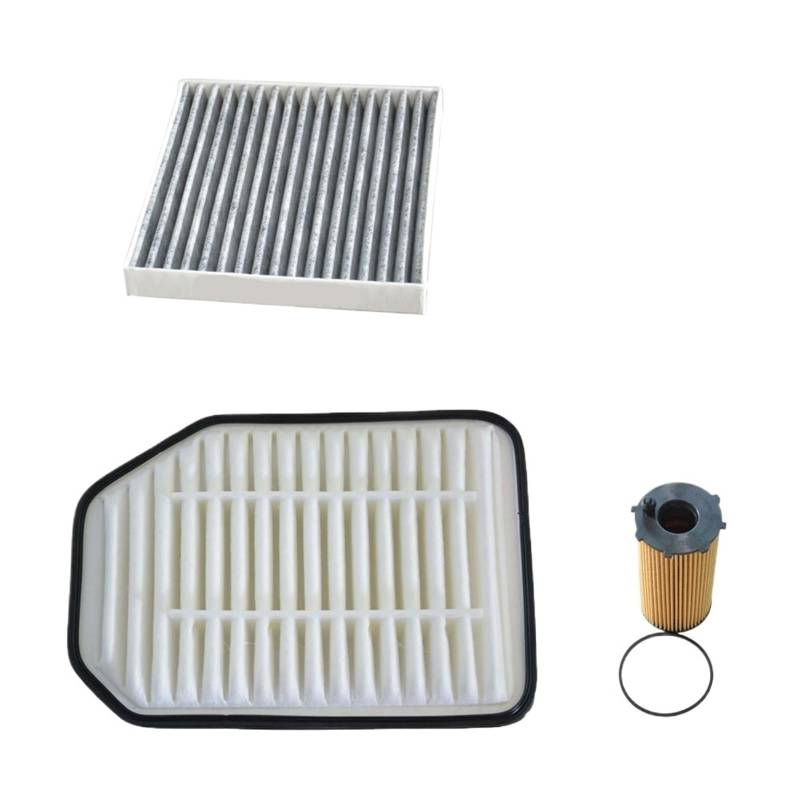 Gshy [Replacement] 3 Teile/Satz Enigne Kabinenluftfilter Ölfilter for Jeep Wrangler (für JK) 2.8TDI-Für Diesel 2007-2018 Autoteile 53034019AD 68233626AA von Gshy