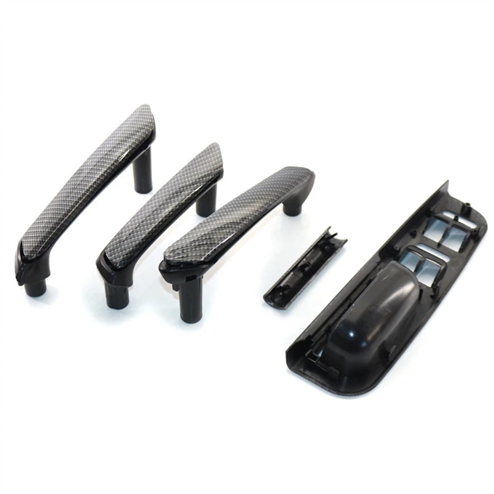 Gshy [Replacement] for Passat B5 1998-2005 Carbon Fiber Innen Tür Griff Fenster Panel Trim 5Pcs von Gshy